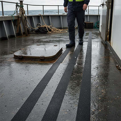 Black-Marine-Anti-Slip-Tape-On-Boat