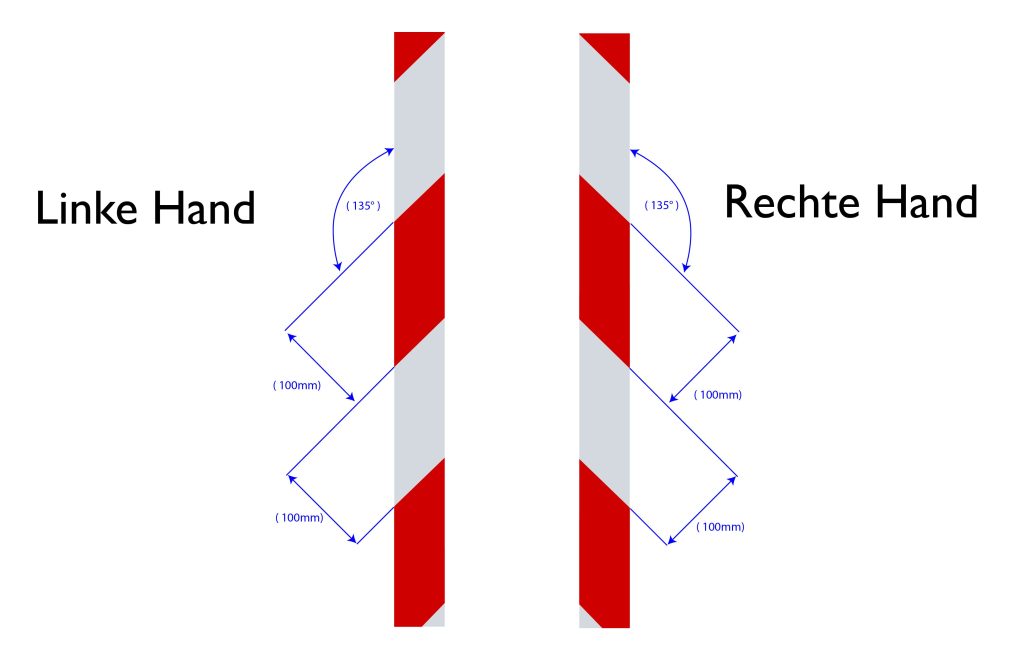 H6604 High Intensity Reflective Tape RH LH Dimensions DE-01