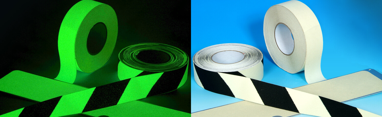 H3403D + H3403X Glow in the Dark Anti-Slip Tape Plain and Hazard
