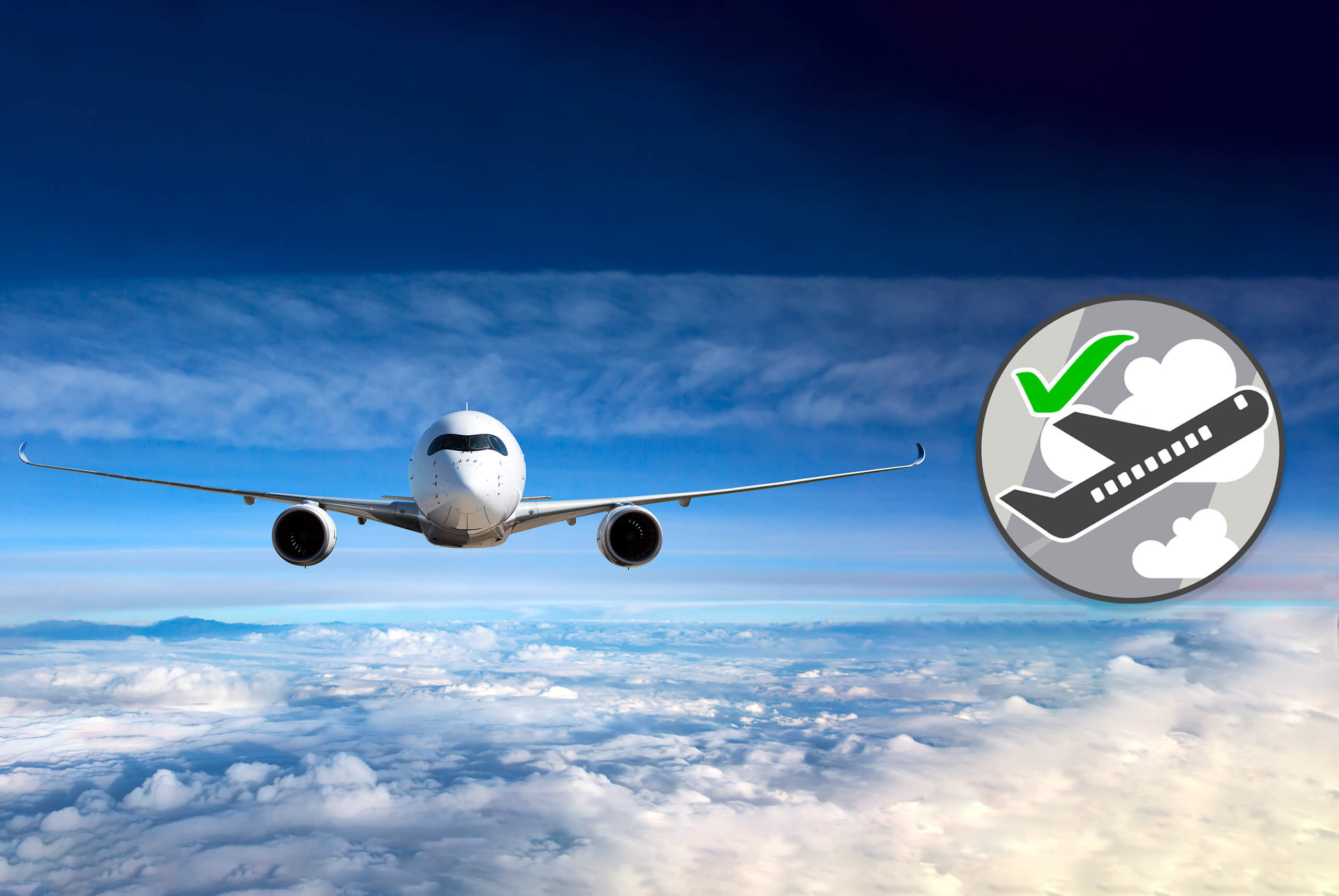 Tape for the Aviation Industry – Aircraft in Sky with Graphic Tape for the Aviation Industry - Aircraft in Sky with Graphic