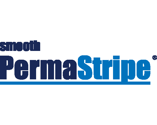 PermaStripe Smooth Heskins Product Logo - Dark Blue and Colour